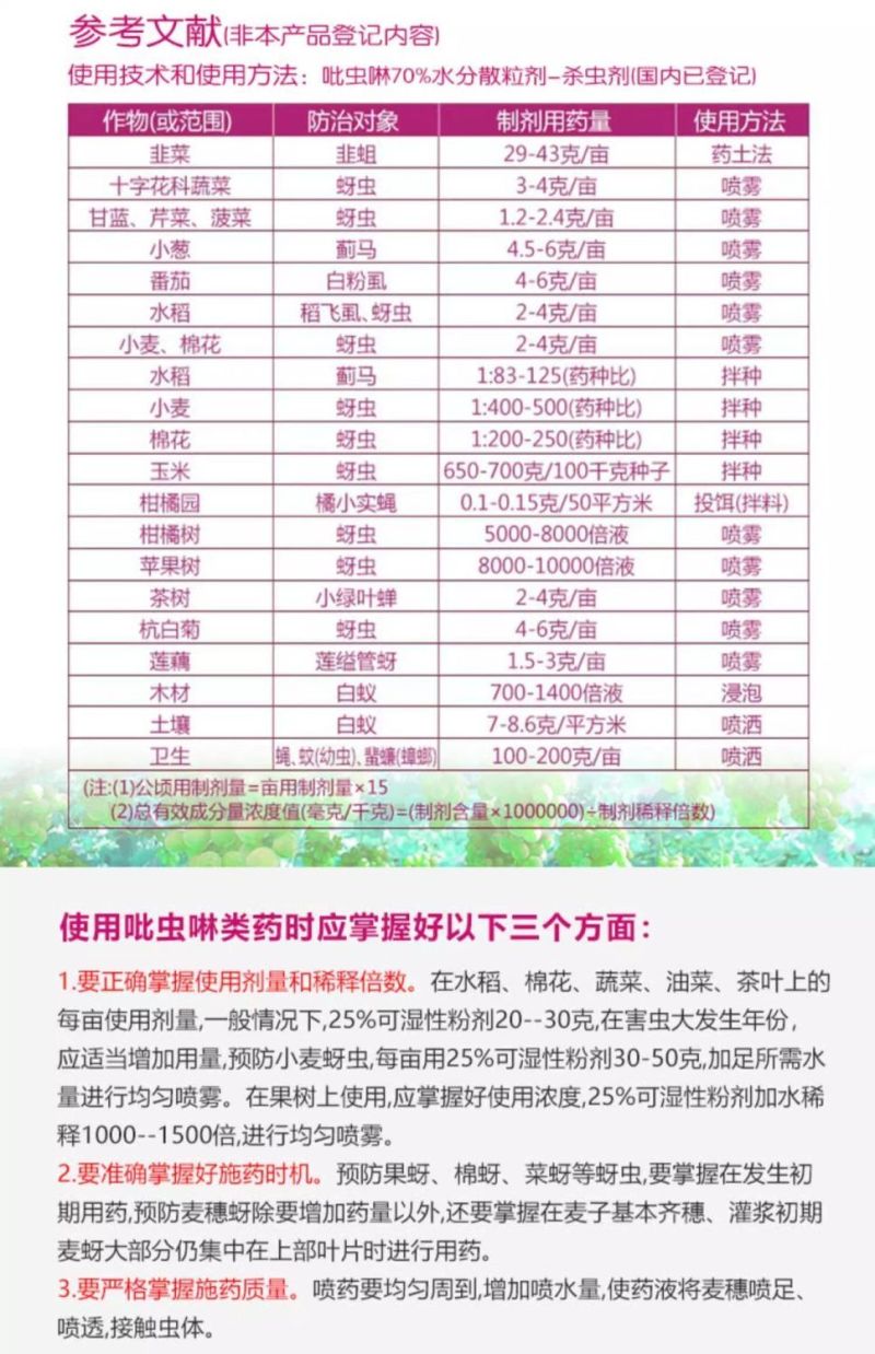 正品沪联70%吡虫啉爱美乐比虫灵蚜虫蔬菜杀虫剂农药