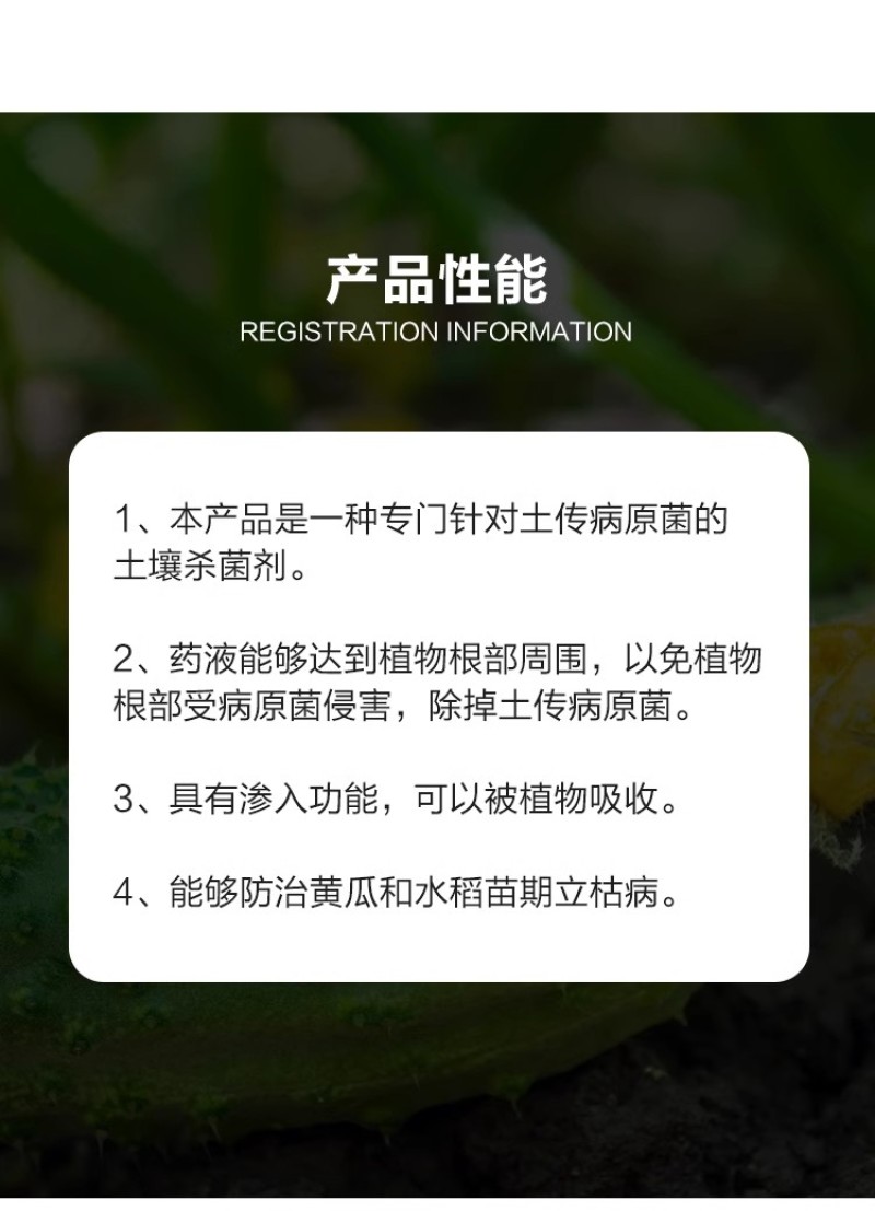 30%甲霜·恶霉灵农用正品沪联上苗清黄瓜水稻苗期立枯病