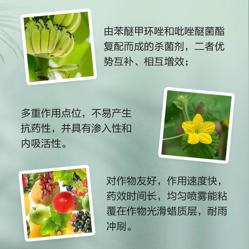 沪联翠靓25%苯甲吡挫脂香蕉叶斑病白粉病正品农用杀菌剂