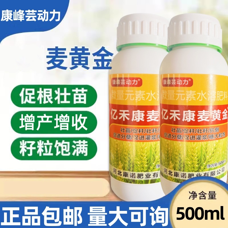 亿禾康麦黄金小麦高产微量元素水溶肥促生根壮减少秕子正品