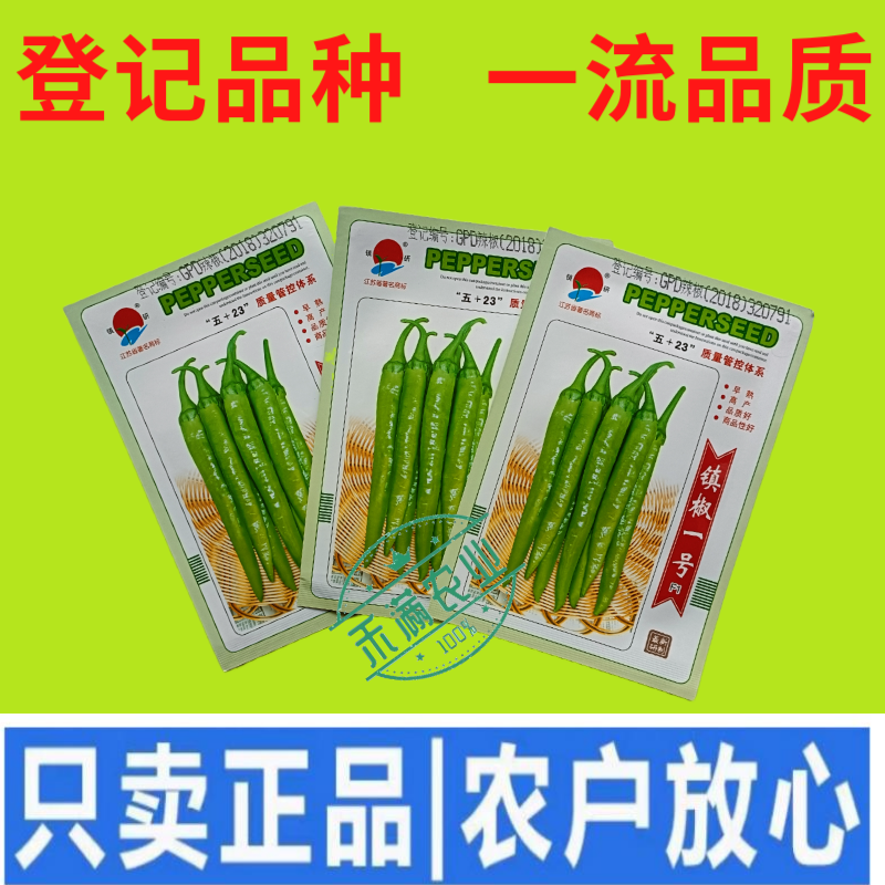 镇辣一号杭椒种子早熟高产蔬菜种子辣椒种淡绿色辣味中等辣椒