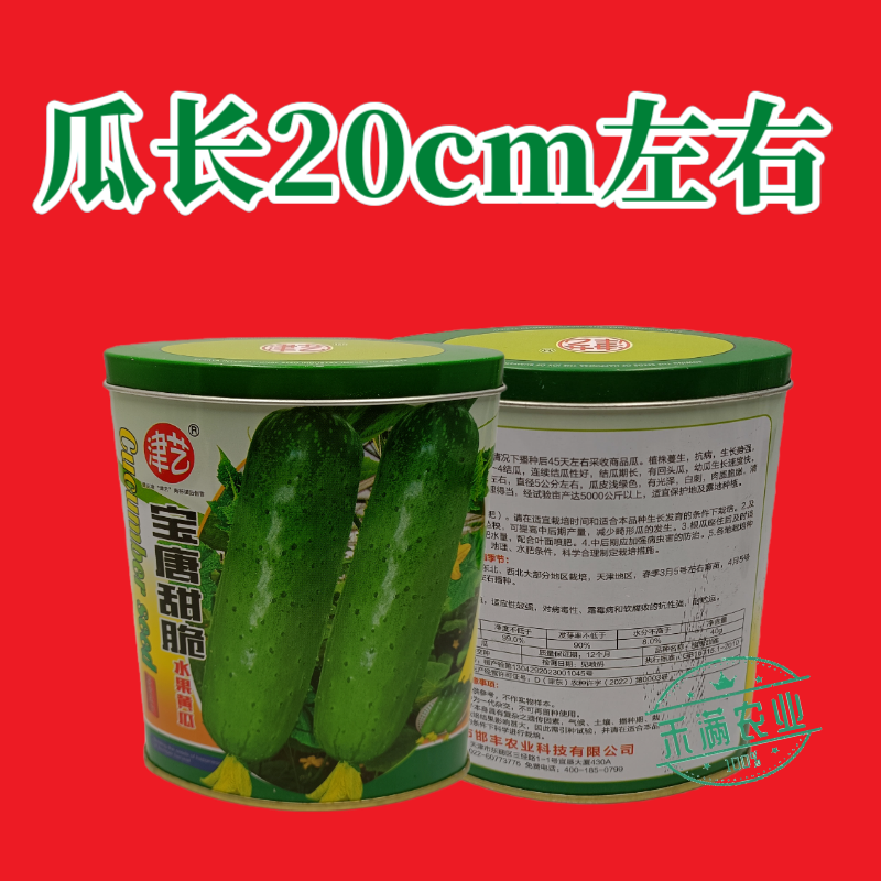 津艺宝唐甜脆水果黄瓜种子早熟高产抗病基地春秋播种精选水果