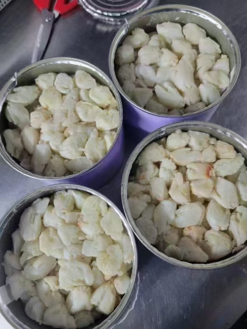 冷藏罐装巴氏杀菌(生鲜）小圆心蟹肉