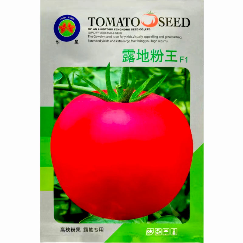 露地粉王西红柿种子高秧粉红特大果硬果沙瓤露地专用优质番茄