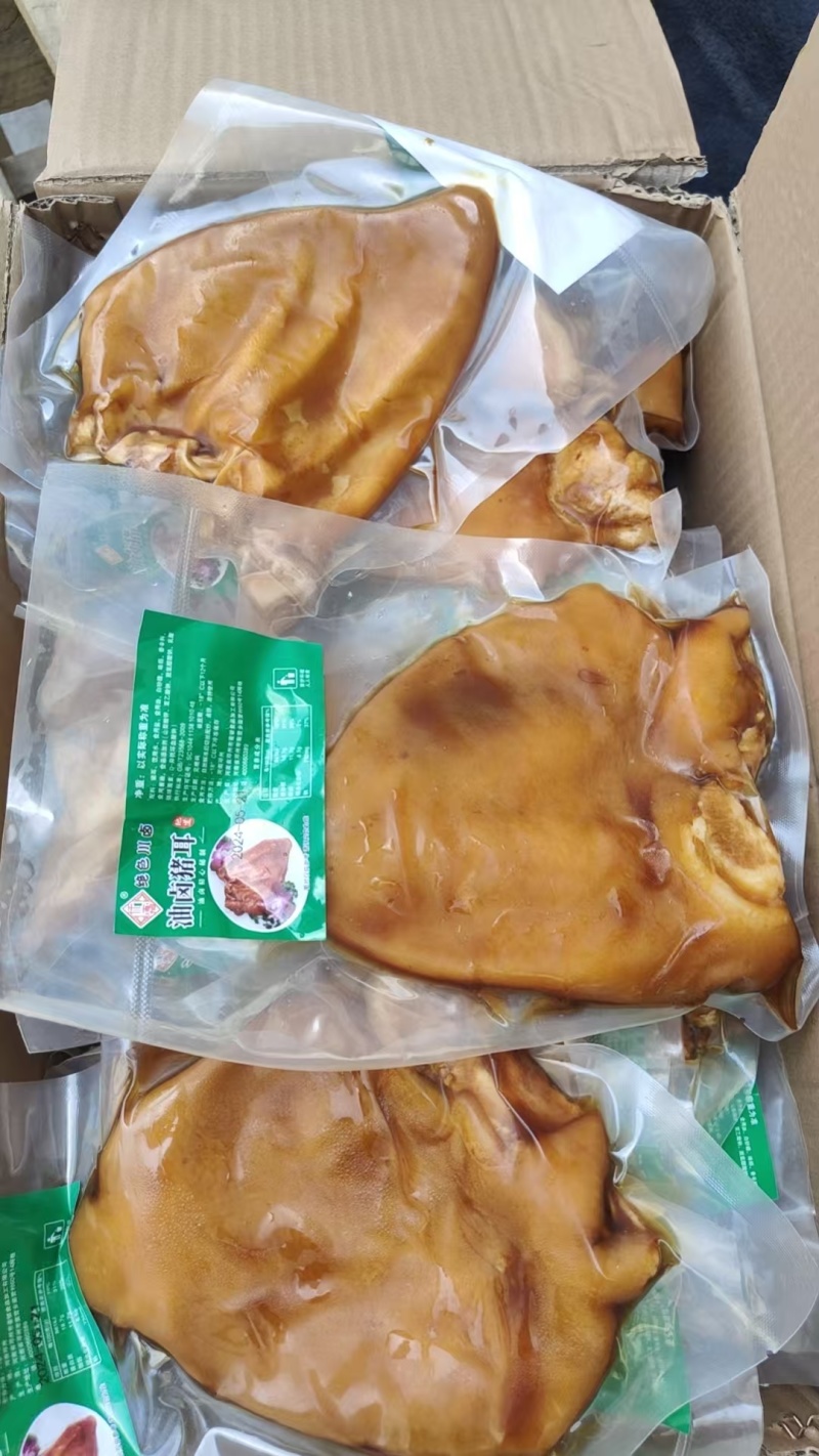 仟嘉油卤猪耳朵耳片20斤/件