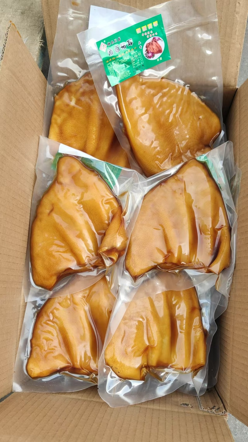仟嘉油卤猪耳朵耳片20斤/件