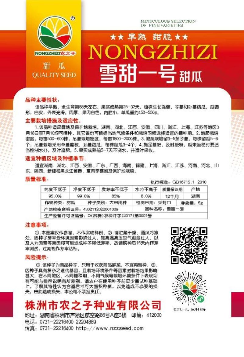 雪甜一号二号白皮早熟甜瓜大果梨瓜种子高产抗病产量高春夏