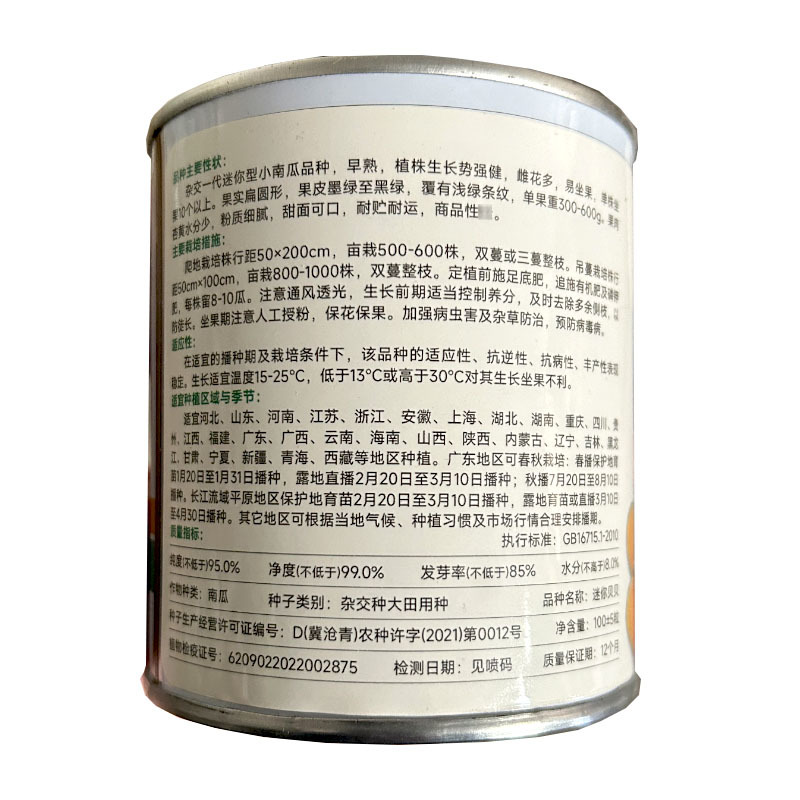 贝贝南瓜种子小南瓜果肉杏黄色易座果雌花多基地