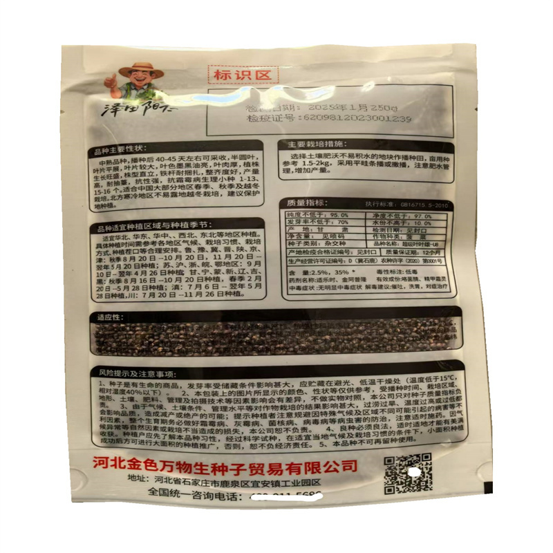 超级叶叶雄菠菜种子半圆叶耐抽速生实杆深墨黑油亮菠菜种子