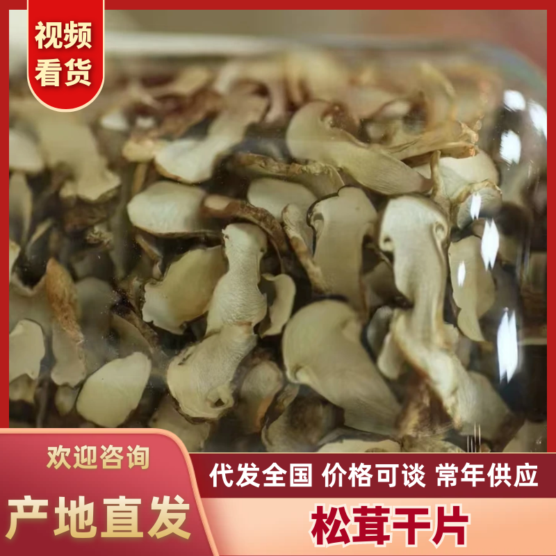 精品云南松茸干片货源充足产地直发品质保证