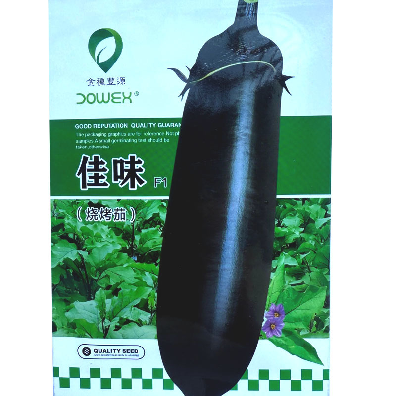 佳味烧烤茄子种子早熟杂交茄条紫黑口感绵软