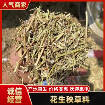 【河北精品花生秧草料】量大从优品质保障可视频看货欢迎来电