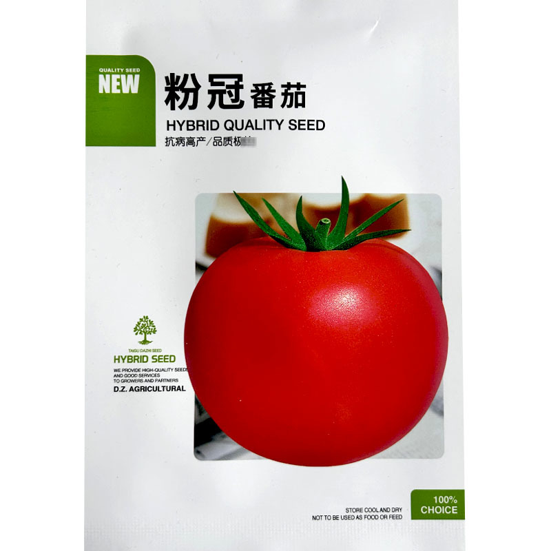 粉冠番茄番茄种子无限生长粉红高圆高产抗病商品性佳春秋