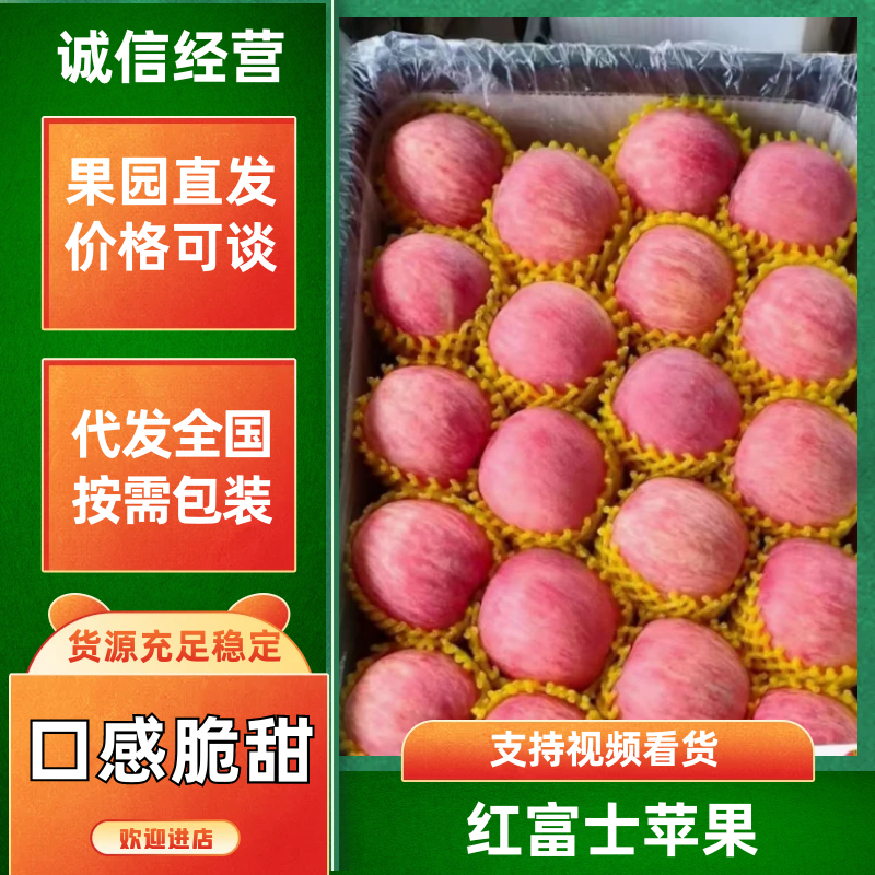 【实力货源】山东红富士苹果规格齐全货源充足常年出货欢迎联系