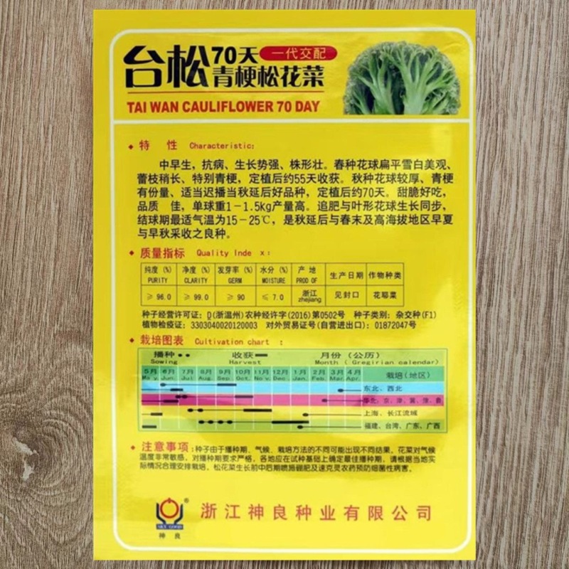 台松70松花菜种子中早生花球白松大浅青梗甜脆美味