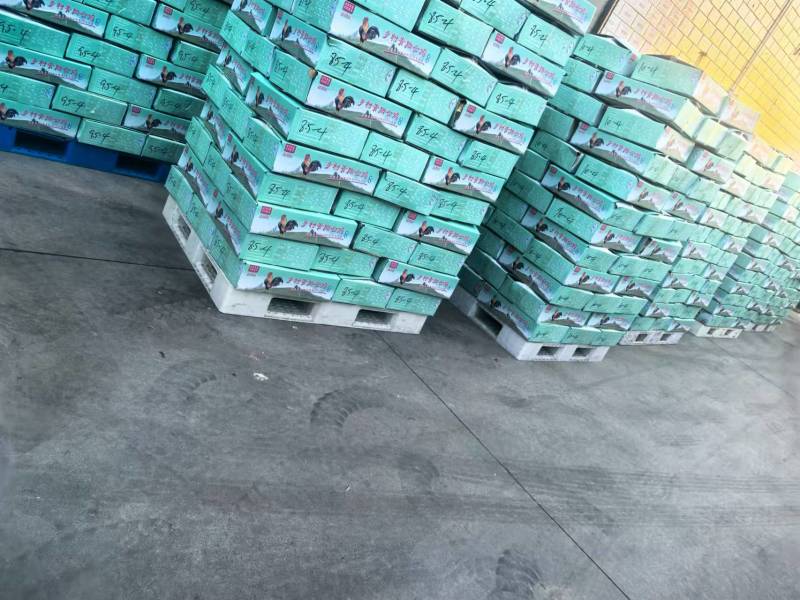 青脚麻公鸡白条净膛冷冻8.5公斤净重毛干净