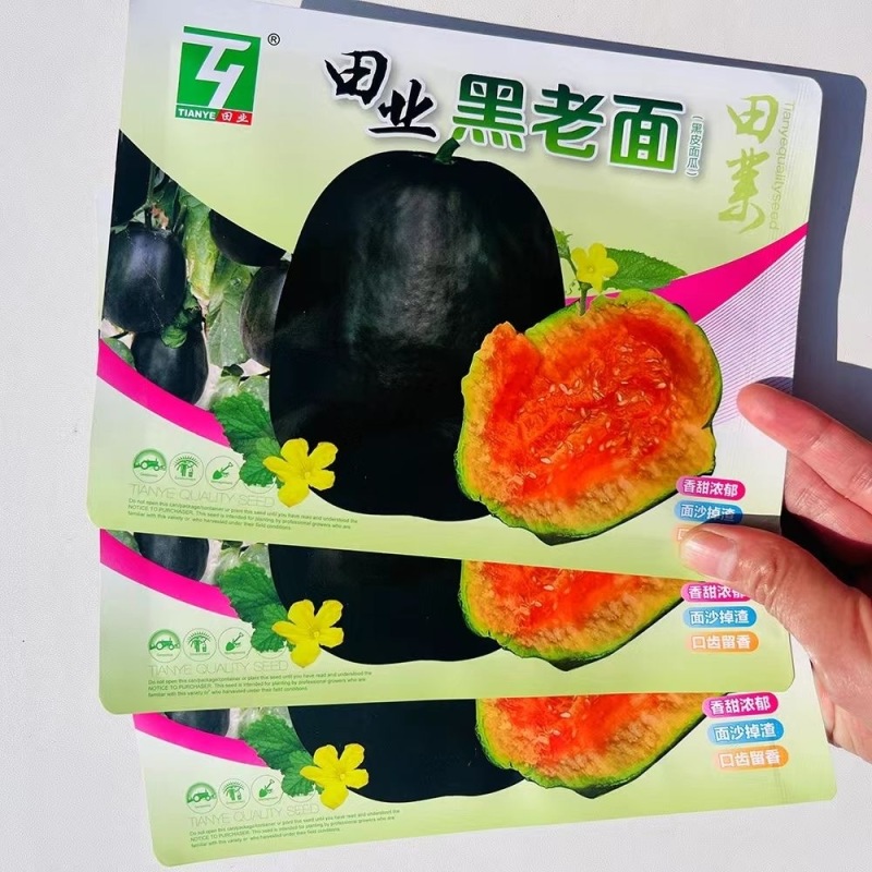 黑老面甜瓜种子黑皮面瓜种子香甜浓郁面沙掉渣口齿留香