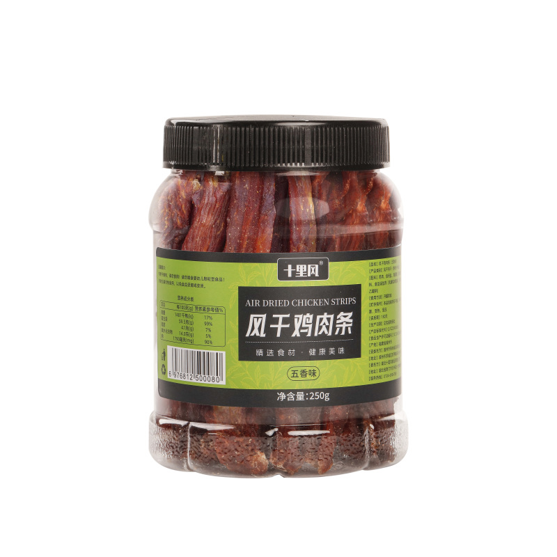 风干鸡肉条十里风品牌大品牌值得信赖，日期新鲜