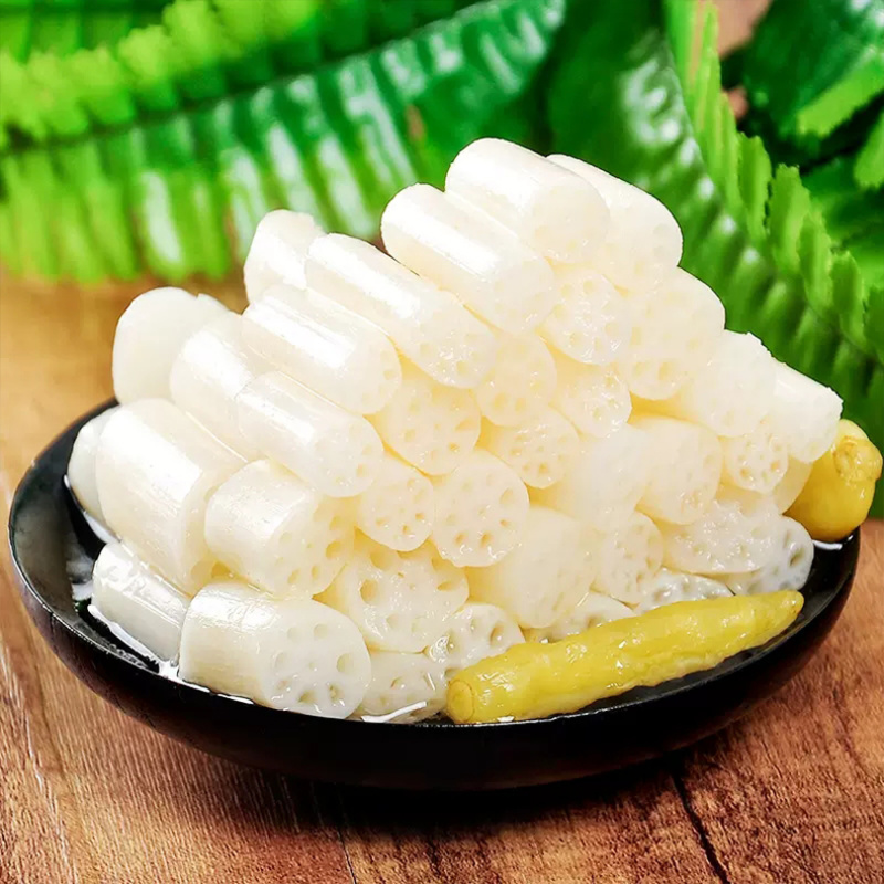 洪湖藕带泡椒藕尖400g开袋即食酸辣脆藕带新鲜凉菜酒店饭