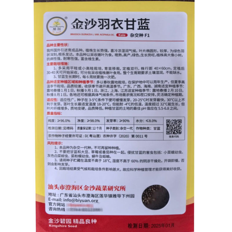 羽衣甘蓝种子抗病食用甘蓝多次採收批发基地品种