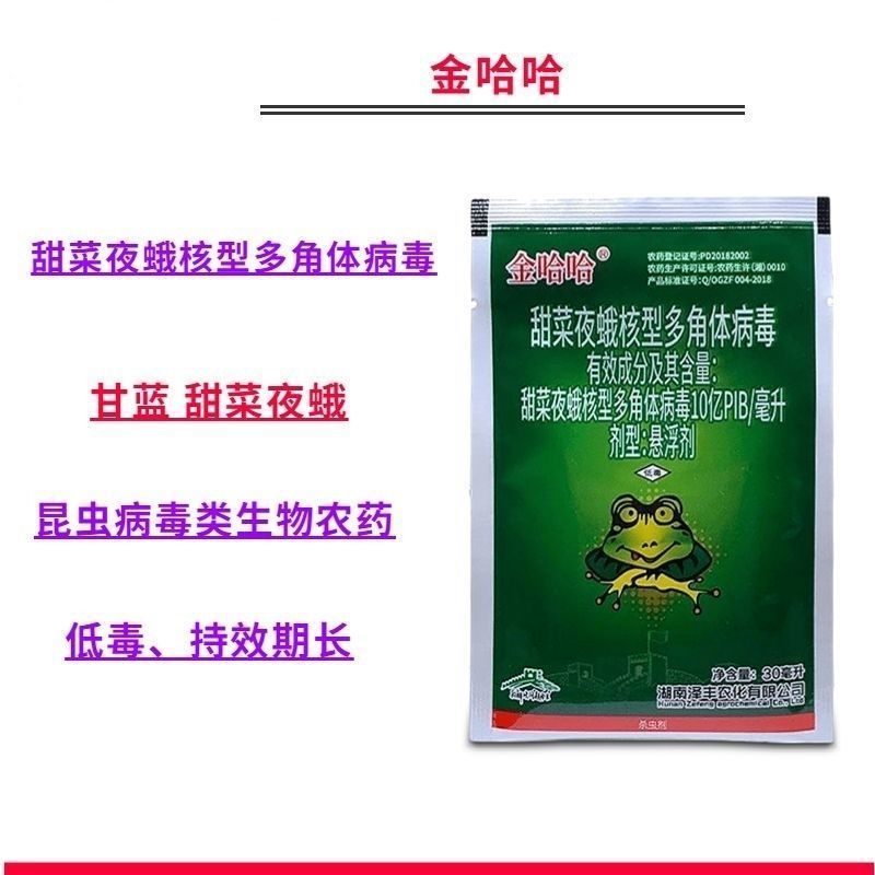 金哈哈杀虫剂甜菜夜蛾核型多角体病毒蔬菜请斜纹夜蛾棉铃虫杀