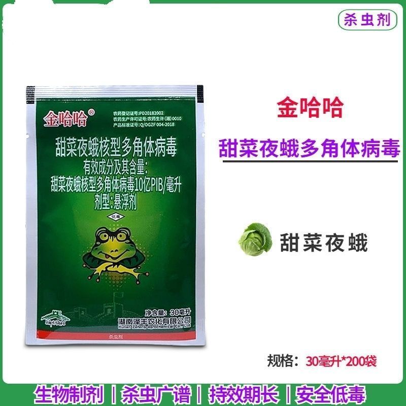 金哈哈杀虫剂甜菜夜蛾核型多角体病毒蔬菜请斜纹夜蛾棉铃虫杀