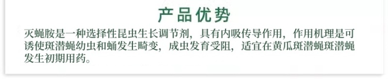 正品绿亨10%灭蝇胺黄瓜美洲斑潜蝇潜叶蛾鬼画符农药杀虫剂