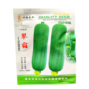 川塔精品翠霜丝瓜种子早熟香味浓肉丝瓜种子不易空心挂果力好