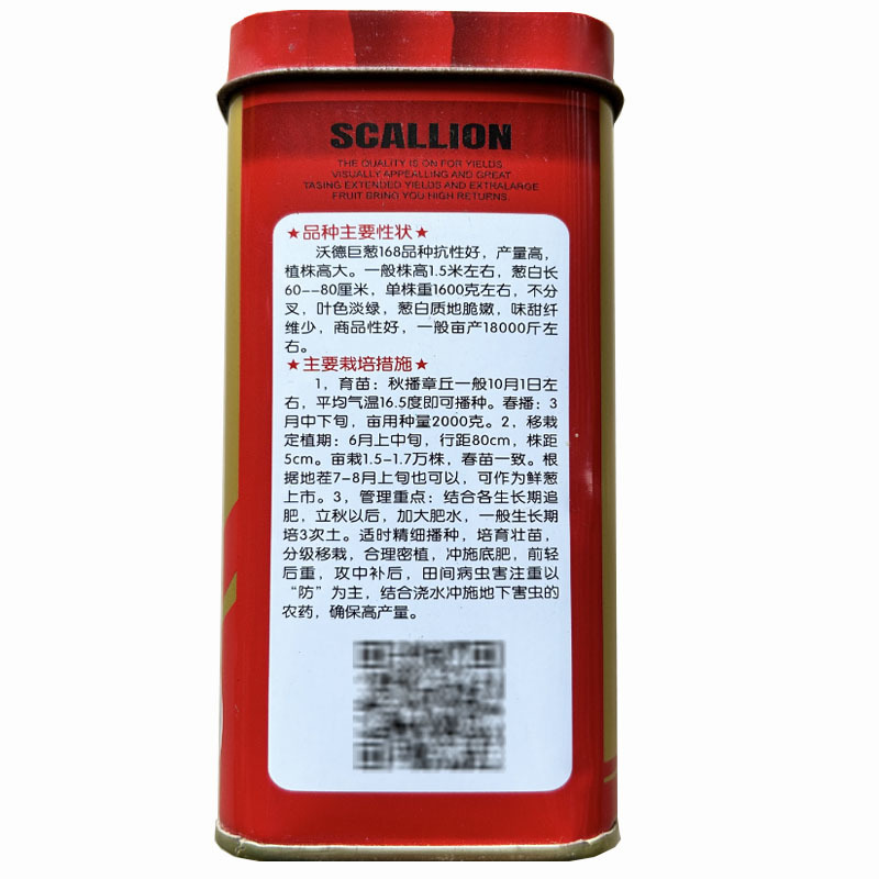 铁杆大葱种子沃德巨葱168山东章丘大葱大葱种子高产耐