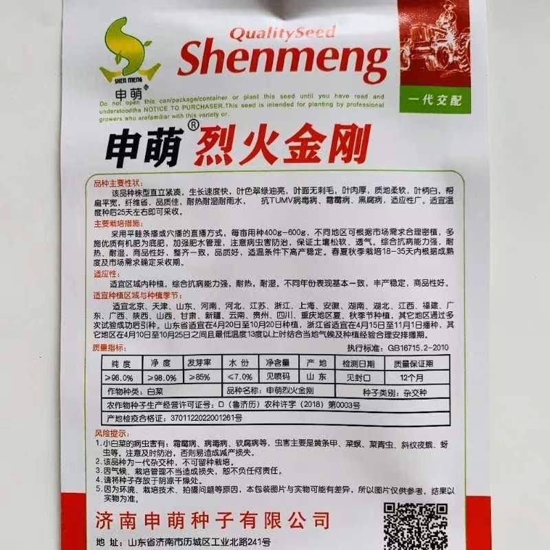 烈火金刚快菜种子耐热耐湿耐雨水叶色翠绿油亮