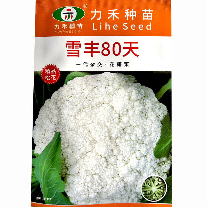 松花菜种子台湾力禾种苗雪丰80天花椰菜春秋种植