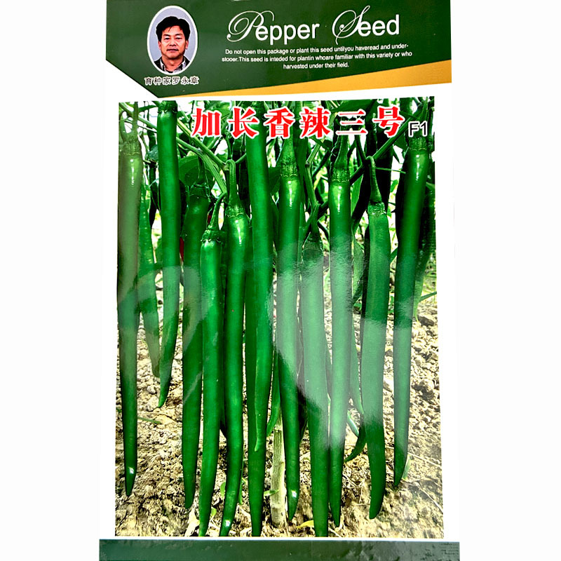 加长香辣三号超长线椒辣椒种子高产早熟香辣春秋四季种