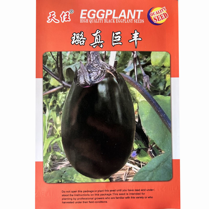 牛心茄子早熟璐真巨丰5g高产春秋四季种植圆茄子