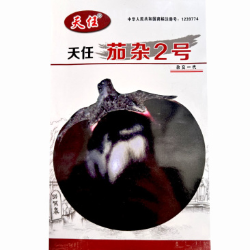 天任茄杂二号圆茄子种子5g中熟膨果快耐寒耐热茄农种植