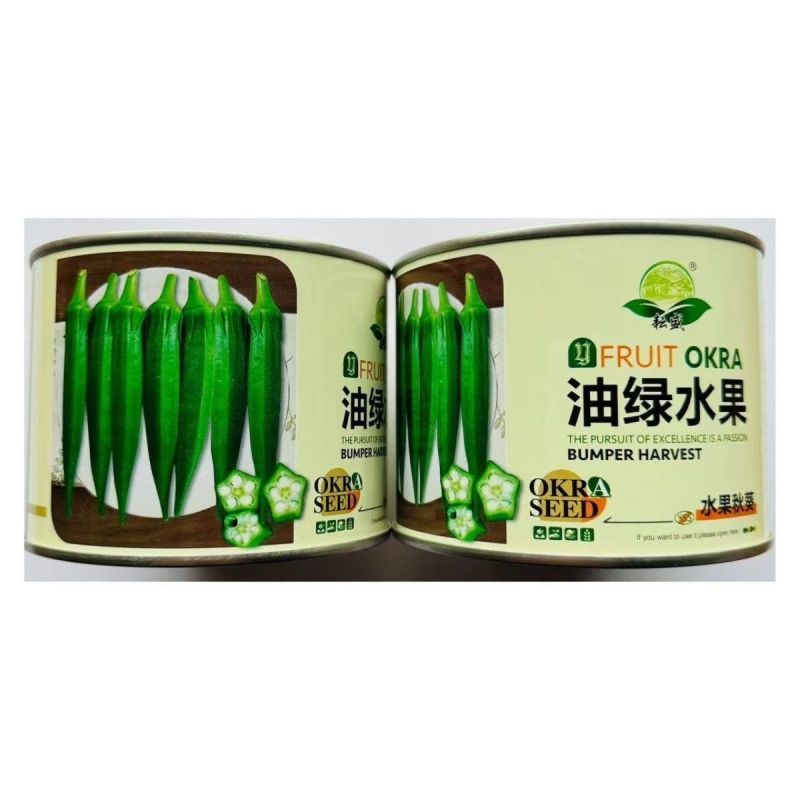 油绿水果秋葵种子早熟节间短果实清甜脆嫩光滑鲜绿