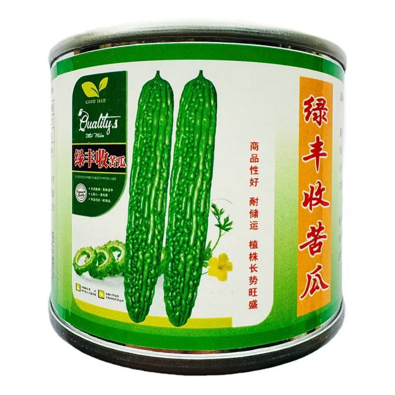 绿丰收苦瓜种子瓜色靓绿心腔小雌花率高肉质脆嫩
