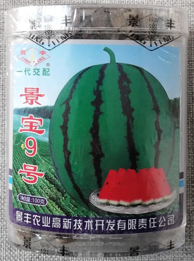 景宝9号西瓜种子中熟大果型大红果肉含糖量高皮薄耐裂