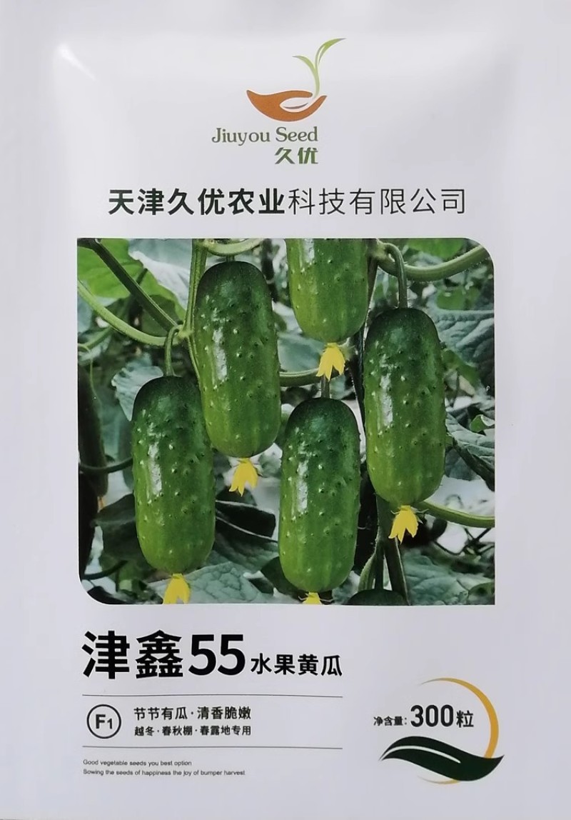 津鑫55水果黄瓜种子强雌耐低温清香脆嫩圆润饱满