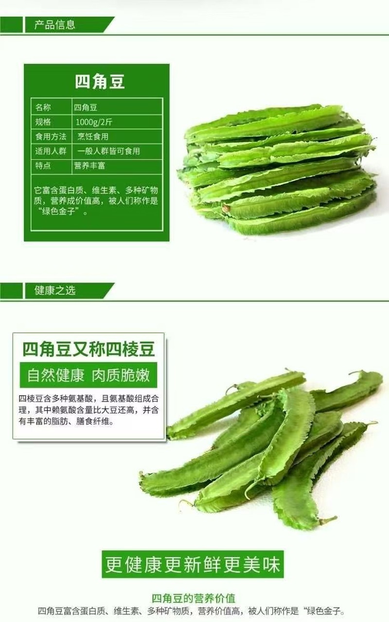 海南四棱豆四角豆产地直发/支持一件代发