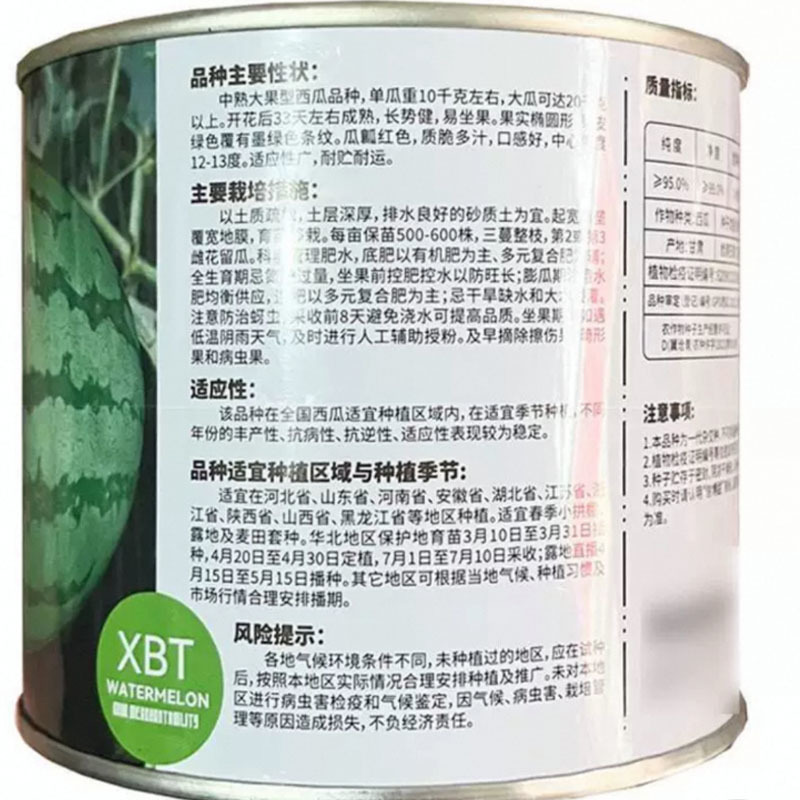 改良西农八号西瓜种子抗病中熟大果型红瓤脆甜多汁