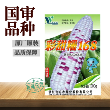 国审彩糯甜玉米种子高产玉米种子大玉米种非转基因超甜糯玉米