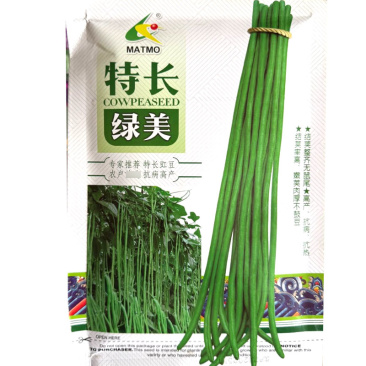 特长绿美豇豆种子长豆角种子抗热结荚率高无鼠尾不鼓豆