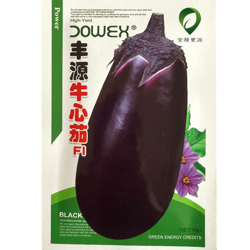 牛心茄种子牛心茄子种子中早熟抗病果紫红色采收期长