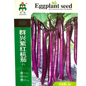紫红杭茄种子早熟抗病果实细长条果紫紫红肉白色细嫩