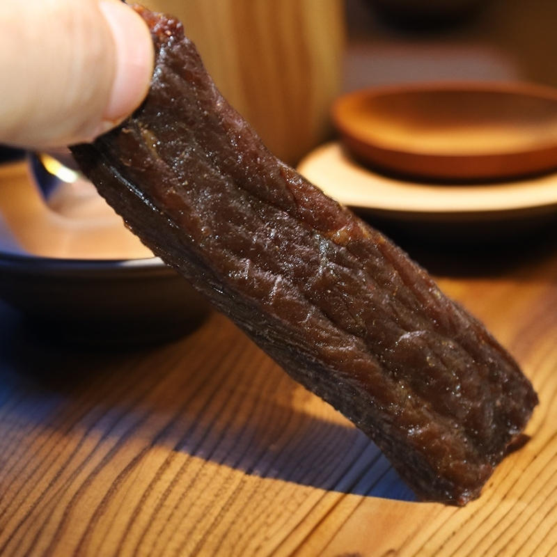 纯正内蒙古自然风干原味牛肉干250g/袋8分干