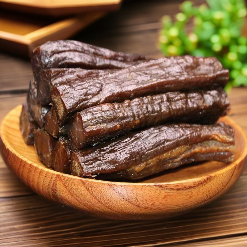 纯正内蒙古自然风干原味牛肉干250g/袋8分干