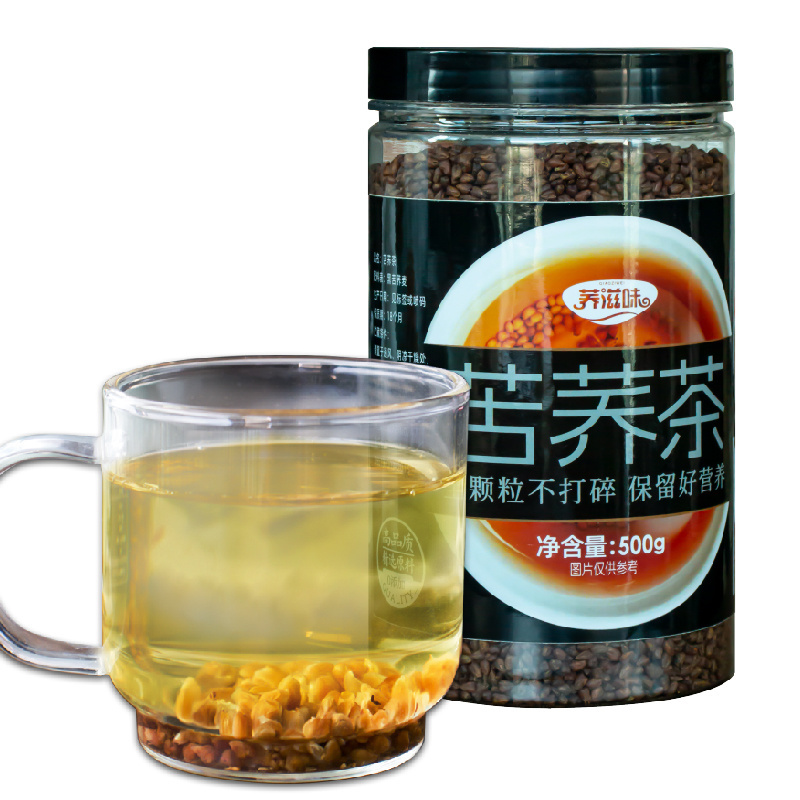 大份量罐装黑苦荞茶500克一罐黄苦荞工厂直销