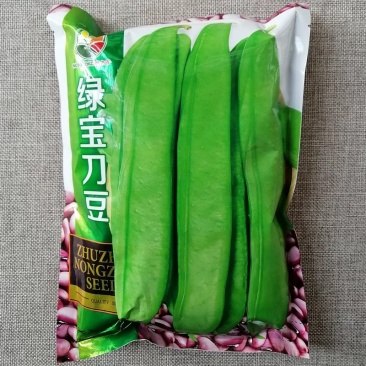 绿宝刀豆种子巨型豆角种籽肉厚质嫩耐高温豆荚刀形翠绿高产