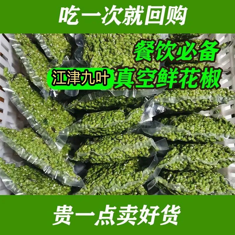 重庆四川江津特麻青花椒藤椒麻椒湿花椒保鲜青椒鱼餐饮批发