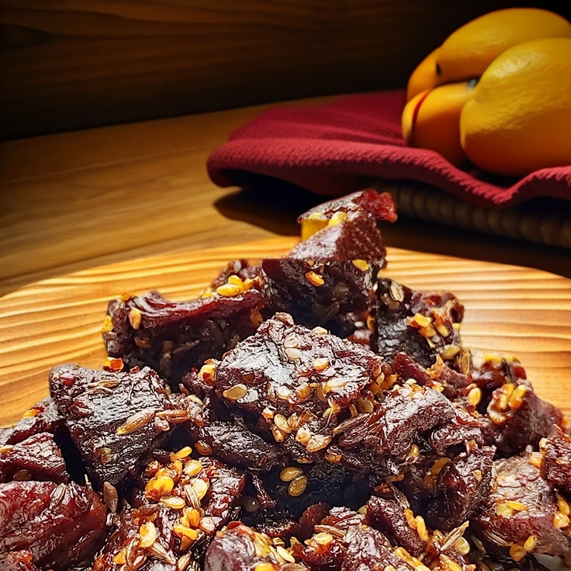 内蒙特产手撕风干78g麻辣牛肉粒